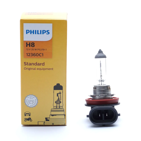 Лампа H8 Philips 12V 35W PGJ19-1