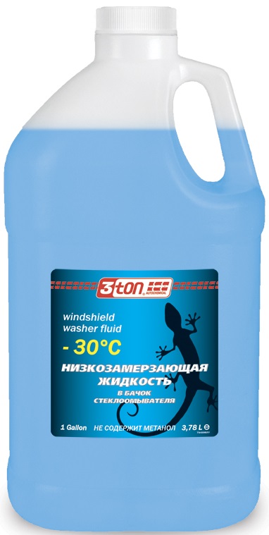 Омыватель стёкол зимний (-30) WINDSHIELD WASHER FLUID 3ton 3.78л. /кор.6шт./ Т-301