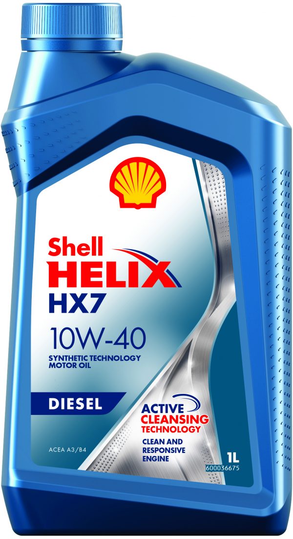 10/40 Helix Diesel HX7 Shell   1л. п/синт.  API CF Масло моторное /кор.12шт./