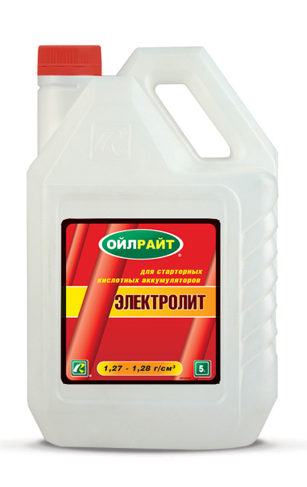 Электролит 1,28 г/см.куб OILRIGHT   5л. /кор.4шт./