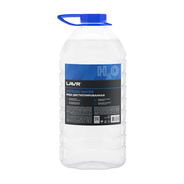 Вода дистиллированная Distilled Water LAVR  3,8л. /кор.4шт./ Ln5007