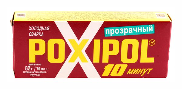 Холодная сварка прозрачная Poxipol  70мл. /кор.24шт./