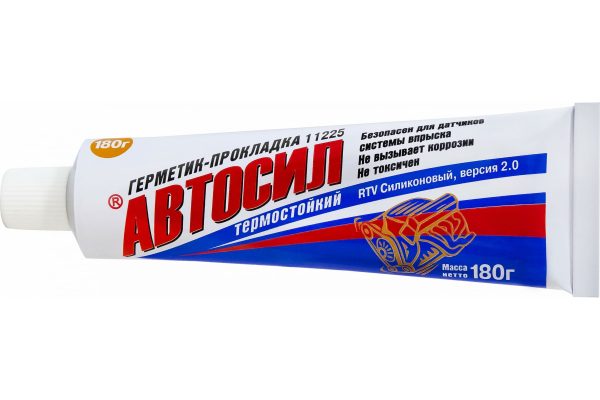 Герметик-прокладка Автосил 180гр. серый (упаковка бело-синяя) /кор.36шт./