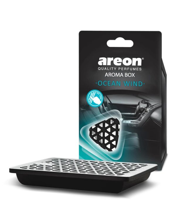 Освежитель Areon AROMA BOX / Ocean Wind (под сиденье) /6шт./кор.36шт./ 704-AВС-03