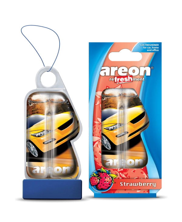 Освежитель Areon REFRESHMENT LIQUID / Strawberry (гелевый) /кор.24шт./