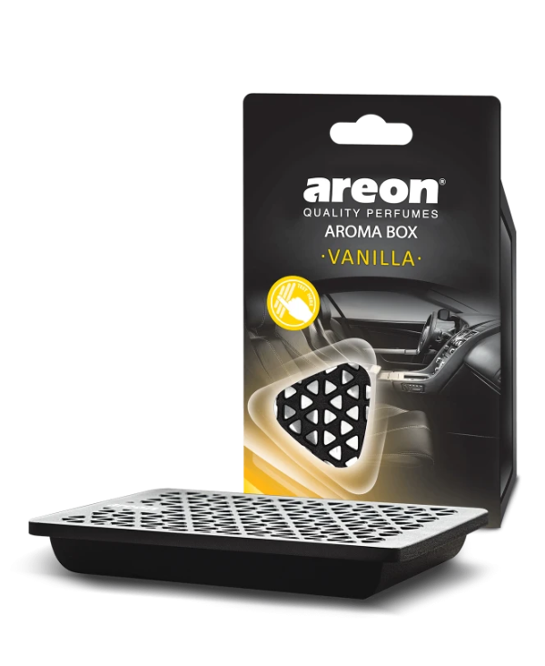 Освежитель Areon AROMA BOX / Vanilla (под сиденье) /6шт./кор.36шт./ 704-AВС-06