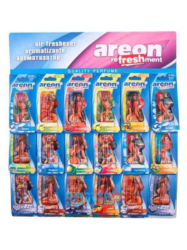 Освежитель Areon REFRESHMENT LIQUID SEXY гелевый) /комплект.18шт./ 704-495-SEXY