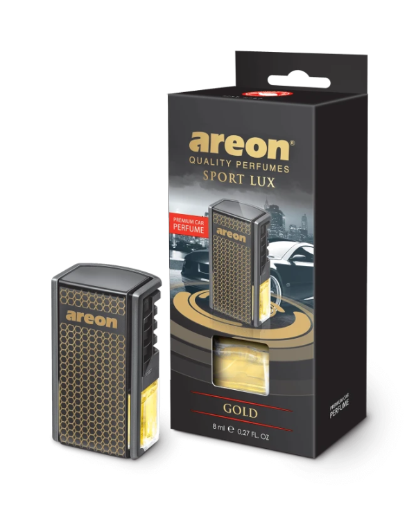 Освежитель Areon CAR box BLACK STYLE / Cold (золото) на дифлектор /12шт./ 704-022-MBLG (AC-01)