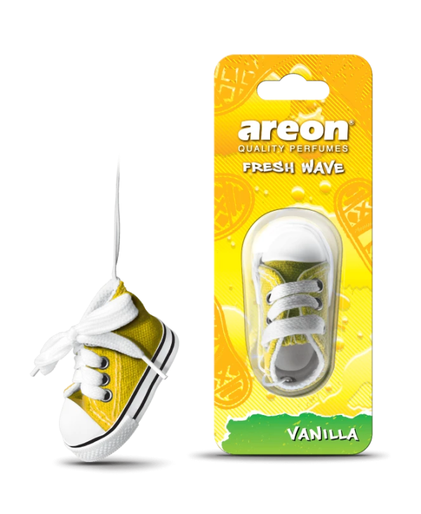 Освежитель Areon FRESH WAVE / Vanilla /блок12шт./кор.144шт./ 704-KED-903