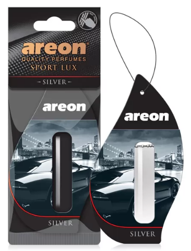 Освежитель Areon LUX SPORT / Silver /комплект.10 шт./ 704-411-3S