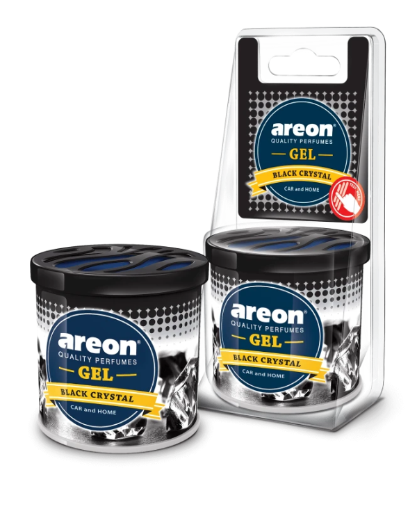 Освежитель Areon GEL CAN Blister / Black Crystal /блок 6шт./кор.72шт./ GCB05