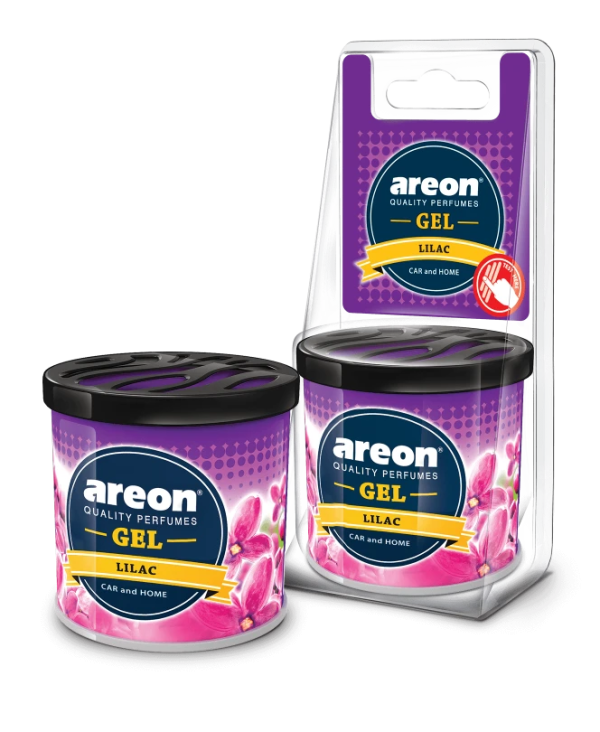 Освежитель Areon GEL CAN Blister / Lilac /блок 6шт./кор.72шт./ GCB07