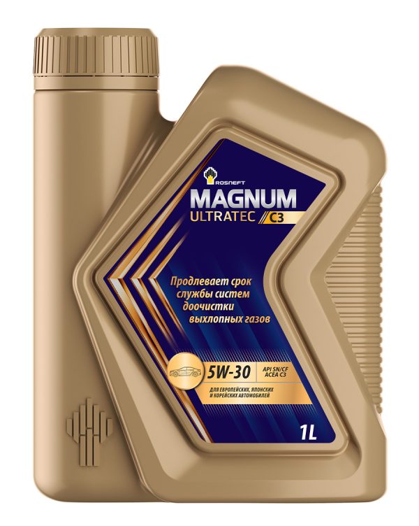 5/30 Magnum Ultratec C3 Rosneft   1л. синт. API SN/CF Масло моторное /кор.12шт./ NEW