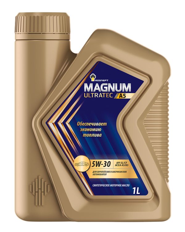 5/30 Magnum Ultratec A5 Rosneft   1л. синт. API SL/CF Масло моторное /кор.12шт./ NEW