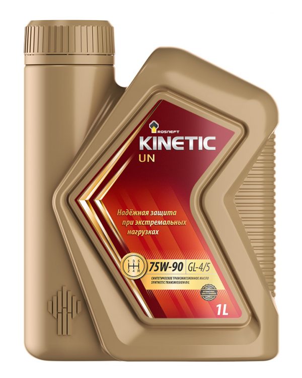 75/90 Kinetic UN Rosneft   1л. синт. API GL-4/5 Масло трансмиссионное /кор.12шт./ NEW