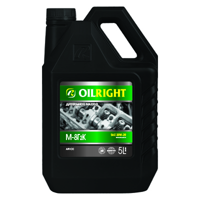 М8Г2К OILRIGHT   5л. мин. API CC Масло моторное/кор.4шт./