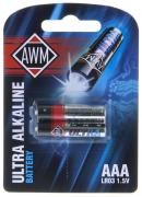 Элемент питания ААA AWM LR03 1.5V блистер (2шт в уп.)