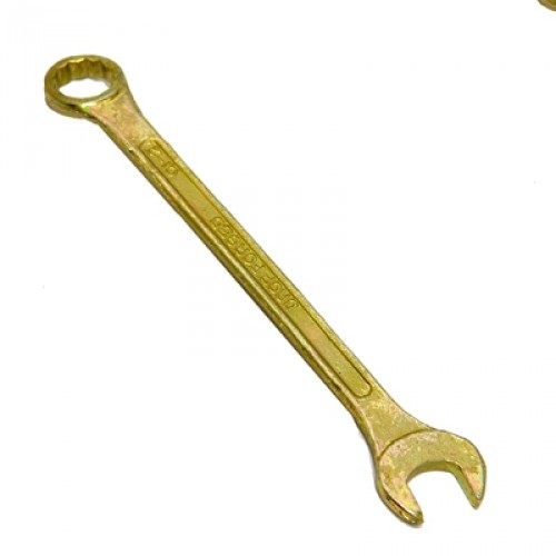 Ключ рожково-накидной 15мм желтый цинк ЕРМАК /кор.10шт./ 736-062