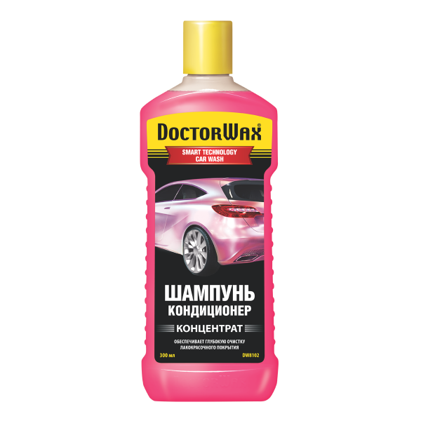 Автошампунь-кондиционер (концентрат) DOCTOR WAX  300мл. /кор.12шт./ DW8102