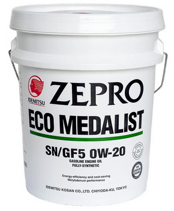 0/20 Zepro Eco Medalist IDEMITSU  20л. синт. API SN Масло моторное (3583-020)