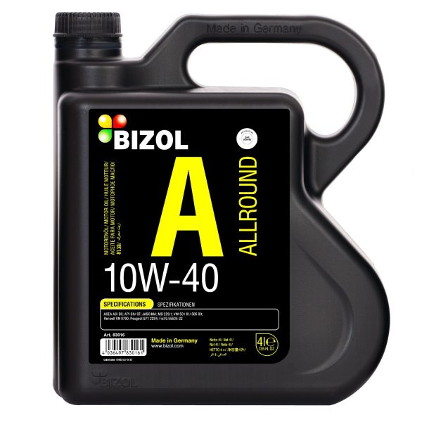 10/40 Allround BIZOL   4л. синт. API SN/CF Масло моторное /кор.4шт./ 83016