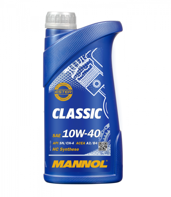 10/40 Classic MANNOL   1л. п/синт. API SN/CH-4 Масло моторное /кор.20шт./