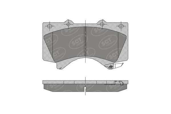 Тормозные колодки SCT SP 400 FR Toyota Land Cruiser 200 07- /кор.4шт./