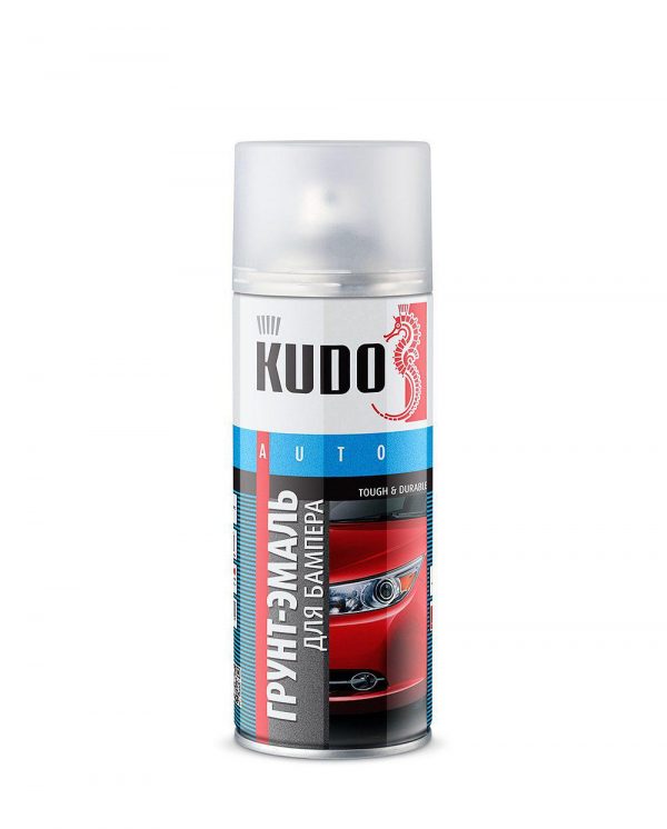 Эмаль-грунт для бампера (графит) KUDO 520мл. /кор.6шт./ KU-6203