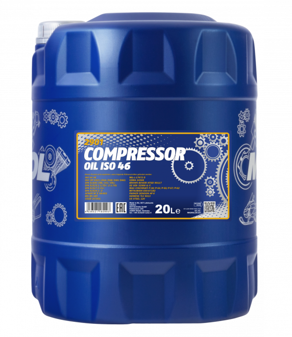 Compressor Oil ISO 46 MANNOL  20л. мин. Масло компрессорное