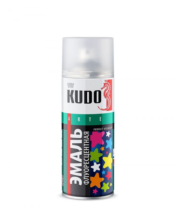 Эмаль флуоресцентная (розовая) KUDO 520мл. /кор.6шт./ KU-1207