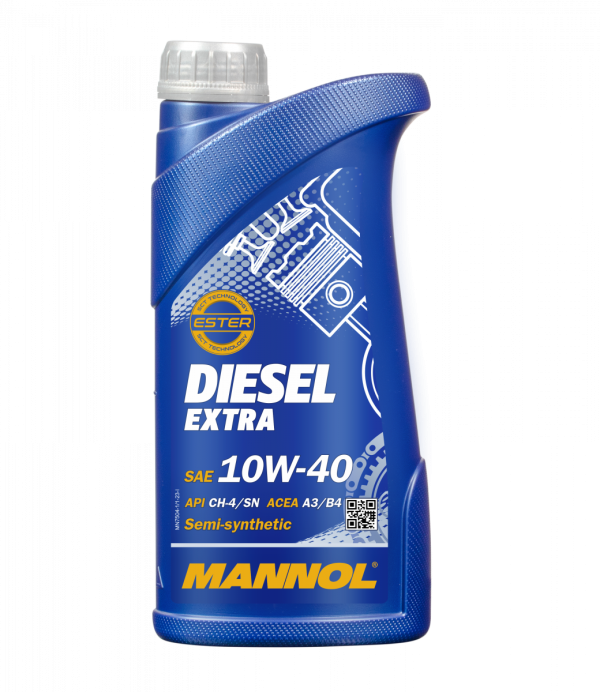 10/40 Diesel Extra MANNOL   1л. п/синт. API CH-4/SN Масло моторное /кор.20шт./