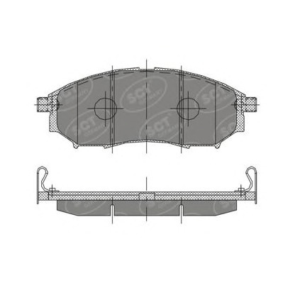 Тормозные колодки SCT SP 390 FR Nissan Pathfinder/Navara 05- /кор.4шт./