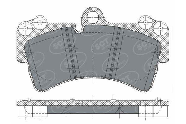 Тормозные колодки SCT SP 276 VAG /кор.4шт./