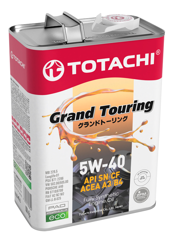 5/40 Grand Touring TOTACHI   4л. синт. API SN/CF Масло моторное /кор.6шт./