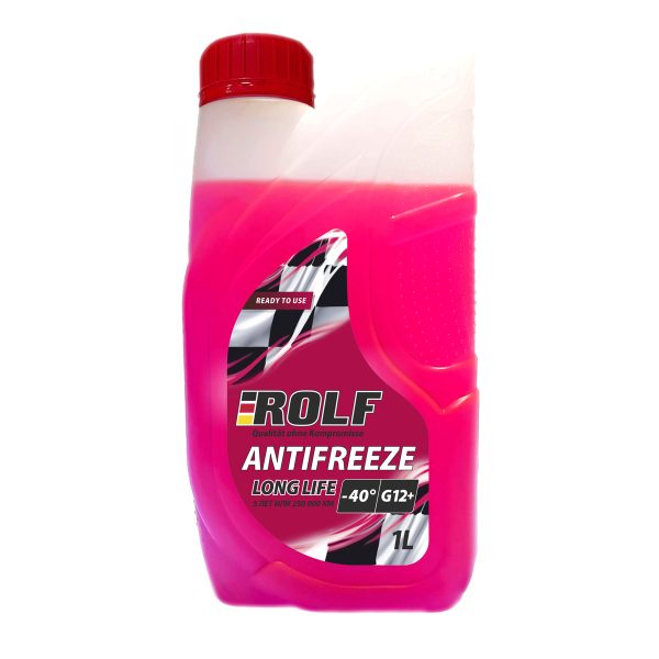 Антифриз (-40) красный G-12+ Red Antifreeze ROLF   1л. /кор.12шт./