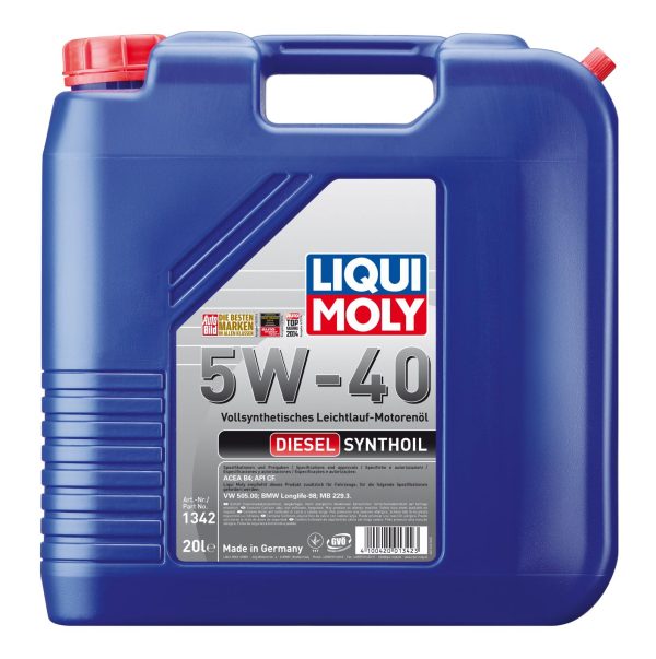 5/40 Synthoil Diesel LIQUI MOLY  20л. синт. API CF Масло моторное