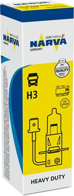 Лампа H3 24V, 70W, PK22s Heavy Duty NARVA 48709