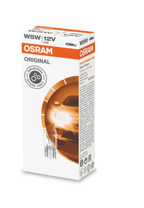 Лампа W5W 12V W2, 1*9, 5d Original Line OSRAM 2825