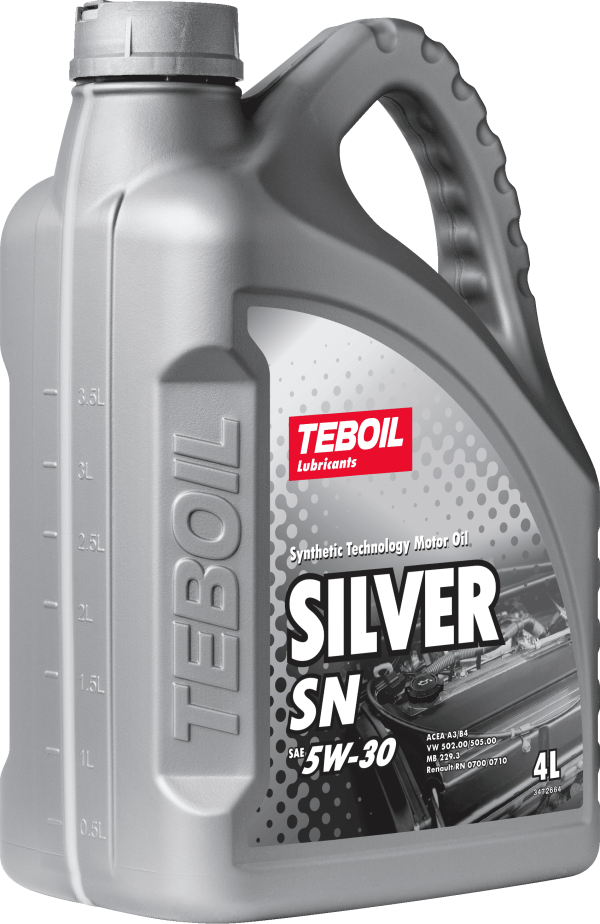 5/30 Silver SN TEBOIL   4л. п/синт. API SN/CF Масло моторное /кор.3шт./