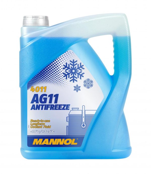 Антифриз (-40) синий AG-11 MANNOL Antifreeze Longterm   5л. /кор.4шт./