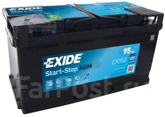 95 о.п. EXIDE EK950 AGM 850A (353*175*190)