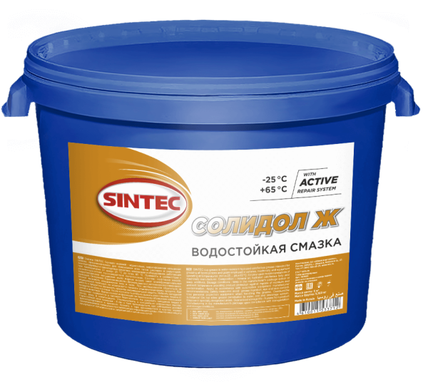 Смазка Солидол Жировой SINTEC  18кг. Пластик