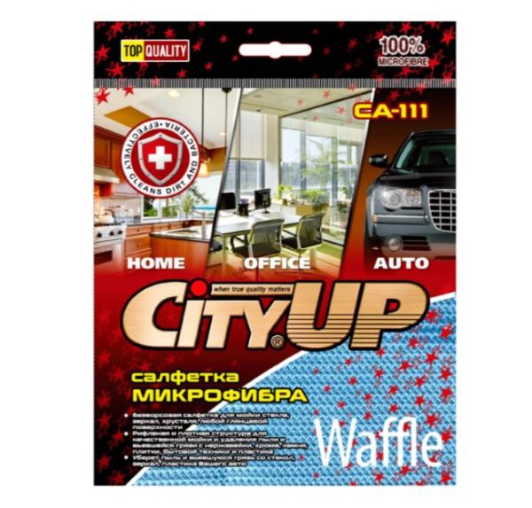 Салфетки из микрофибры City UP Waffle 35*40см. /кор.200шт./ CA-111