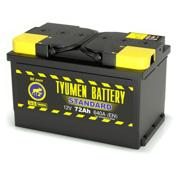 72 о.п. Tyumen Battery “STANDARD” 640А (278*175*175) под заказ