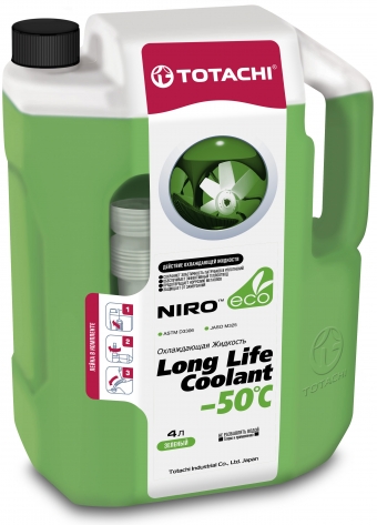 Антифриз (-50) зеленый TOTACHI NIRO LLC (Green)   4л. /кор.4шт./