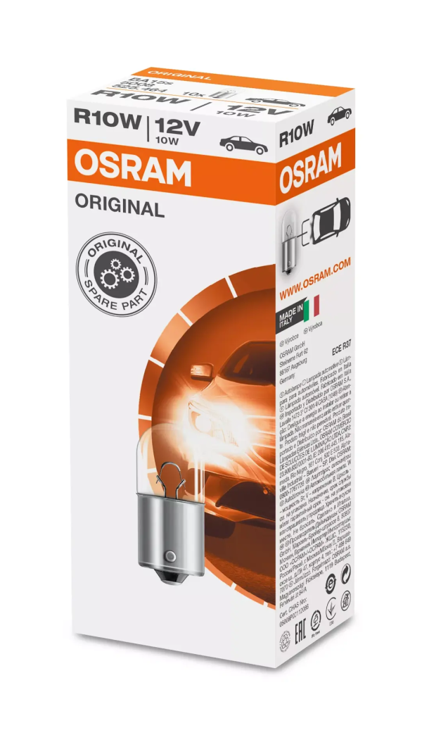 Лампа R10W 12V 10W BA15s Original Line OSRAM 5008