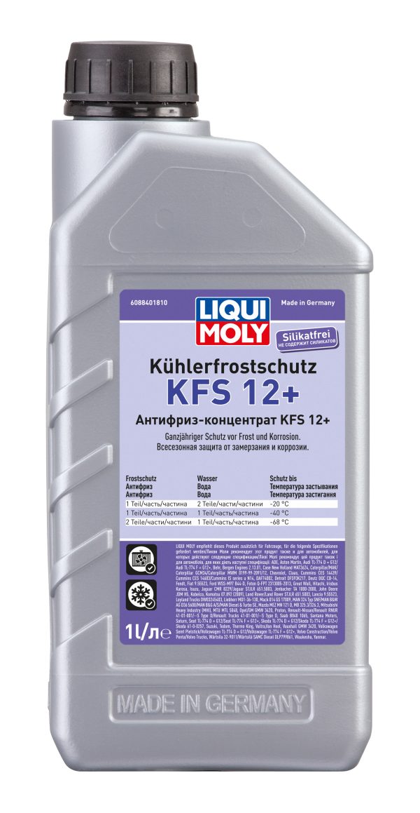 Антифриз (-50) красный G-12+ (концентрат) LIQUI MOLY Kuhlerfrostschutz KFS   1л. /кор.12шт./