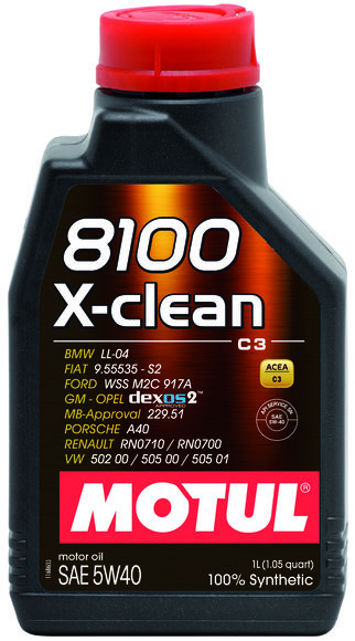 5/40 8100 X-Clean GEN2 MOTUL   1л. синт. API SN Масло моторное /кор.12шт./