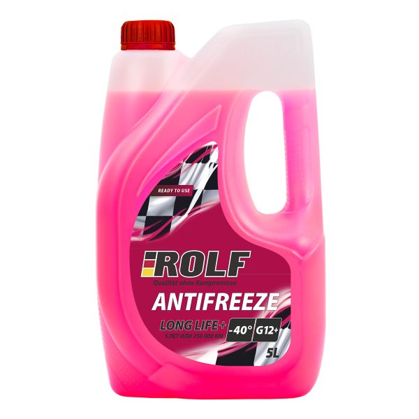 Антифриз (-40) красный G-12+ Red Antifreeze ROLF   5л. /кор.4шт./