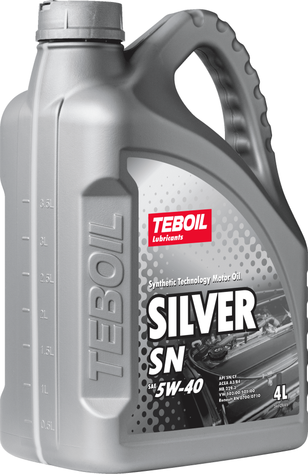 5/40 Silver SN TEBOIL   4л. п/синт. API SN/CF Масло моторное /кор.3шт./